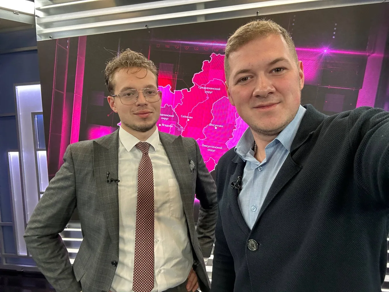 Заведующий воспитательной работой Ольского филиала Магаданского политехнического техникума побывал на телеканале «Колыма Плюс»